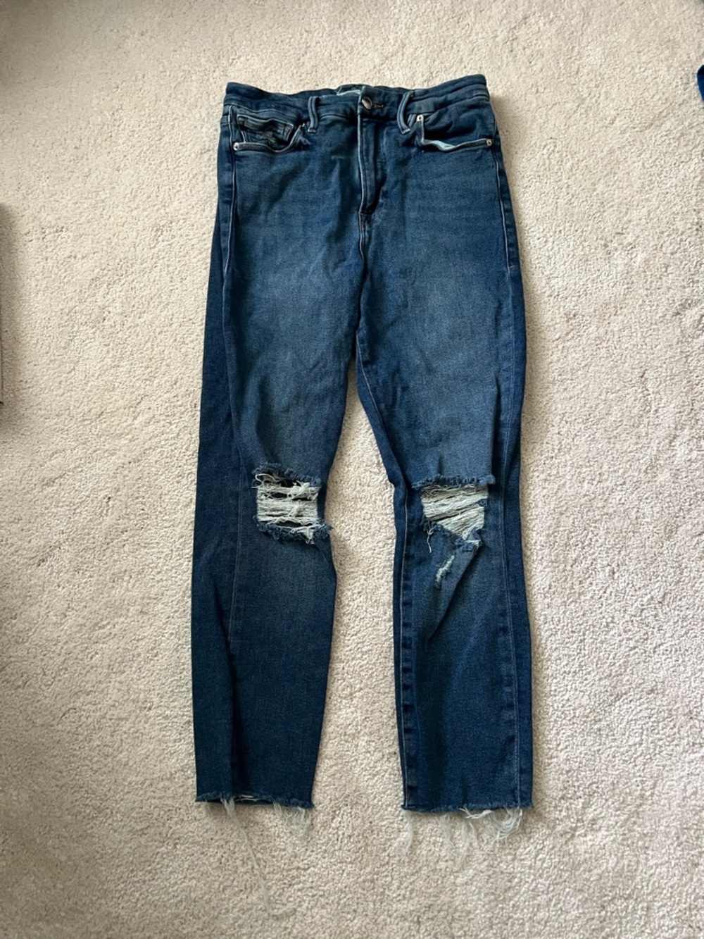 Good American Distressed Skinny Jeans – Women’s Size 8/29